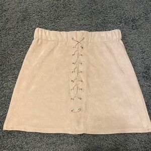Pale pink skirt